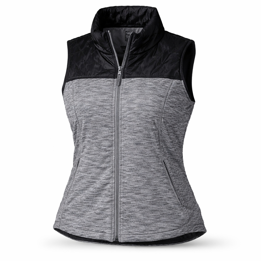 The North Face Women's‎ Small Vest Black and Gray Zip-Up